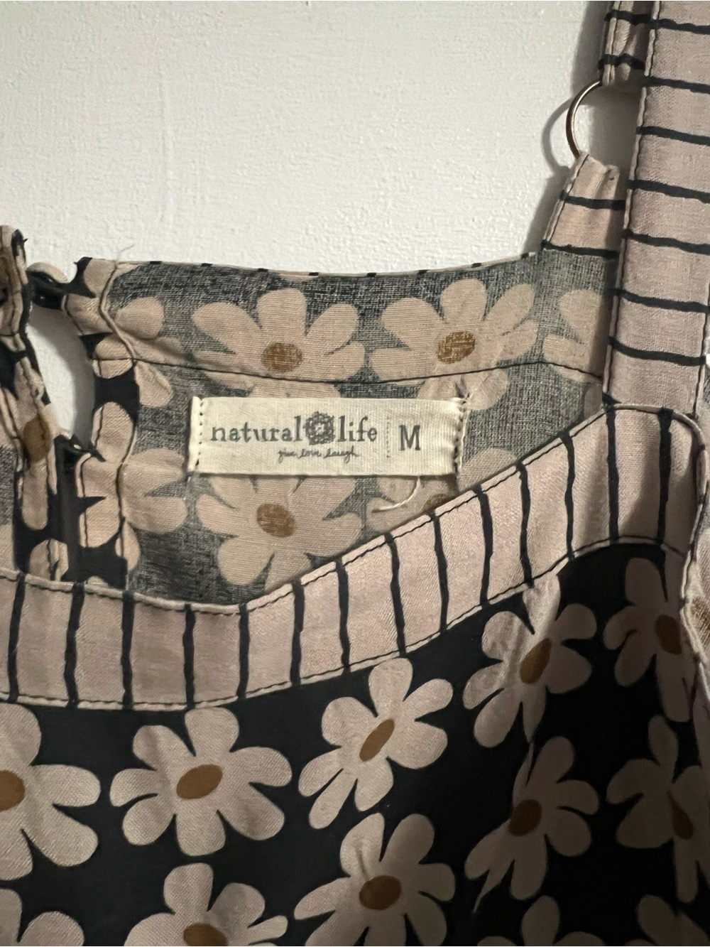 NATURAL LIFE Teal and Beige Floral Maxi Dress - Picture 4 of 5